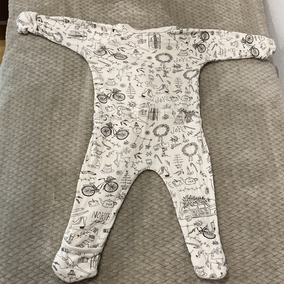 Goumi Bamboo & Organic Cotton Vintage Inspired Zippered Playsuit |Size 3-6 mth - Picture 5 of 12